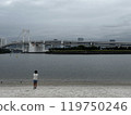 The sea and a girl in Odaiba 119750246