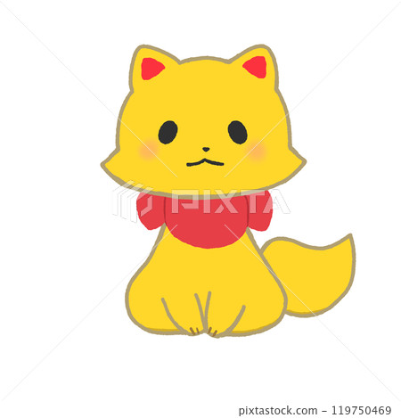 Inari sitting facing forward 119750469