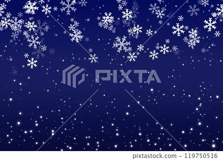 Blue snowflake seamless background Blue snowflake seamless background 119750516