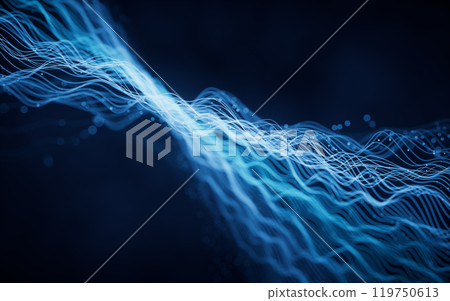 Flowing wave lines, curve pattern, 3d rendering. Flowing wave lines, curve pattern, 3d rendering. 119750613