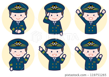 Pilot male pose set_01 Pilot male pose set_01 119751265