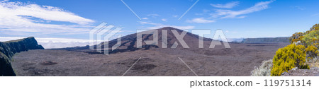 Aerial View of the Moon-like Landscape in Reunion. Aerial View of the Moon-like Landscape in Reunion. 119751314
