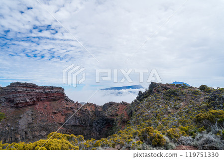 Volcanic Crater, Piton de la Fournaise, Reunion Island. Volcanic Crater, Piton de la Fournaise, Reunion Island. 119751330