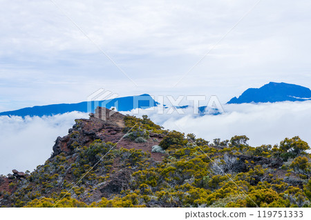 Volcanic Crater, Piton de la Fournaise, Reunion Island. Volcanic Crater, Piton de la Fournaise, Reunion Island. 119751333