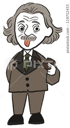 Einstein illustration cutout 119752455