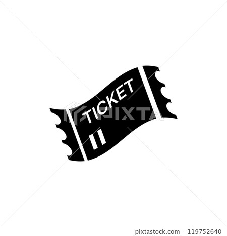 Ticket icon logo design template isolated illustration 119752640