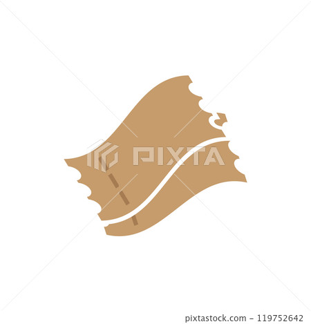 Ticket icon logo design template isolated illustration 119752642