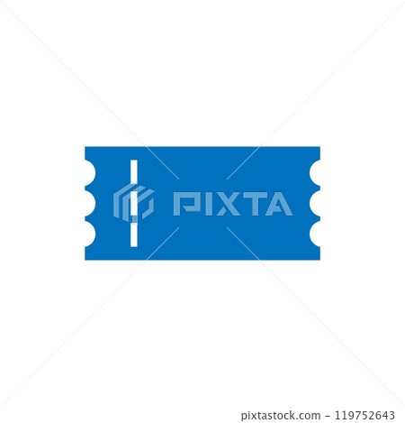 Ticket icon logo design template isolated illustration 119752643