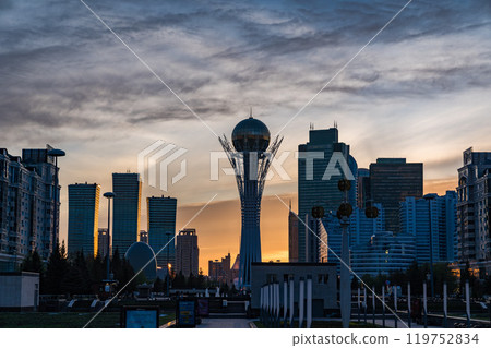 Bayterek Tower in Astana, Kazakhstan Bayterek Tower in Astana, Kazakhstan 119752834