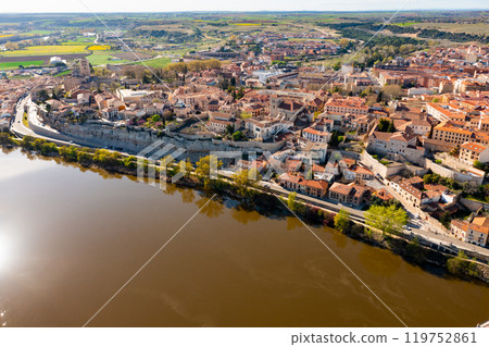 Bird's eye view of Zamora, Spain Bird's eye view of Zamora, Spain 119752861