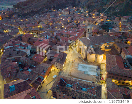Aerial view of the spanish city of Daroca. Aragon, Spain Aerial view of the spanish city of Daroca. Aragon, Spain 119753449