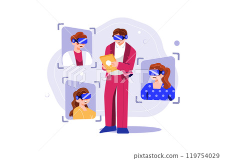 Virtual Business meeting 119754029