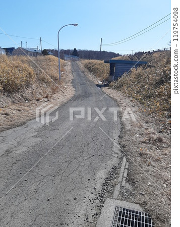 鄉村道路 北海道道路 鄉村道路 北海道道路 119754098