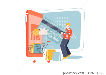 Shopping Promotion Illustrations 119754133