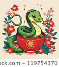 年的例證 119754370