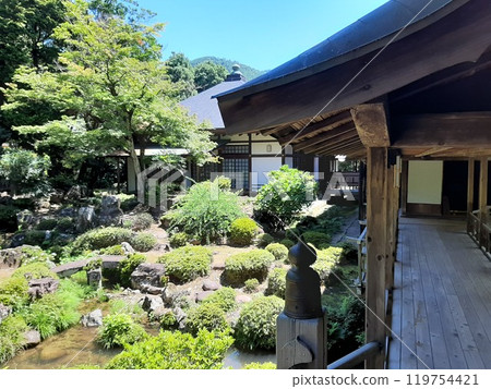 神社綠園 日本庭園 日本風景 神社綠園 日本庭園 日本風景 119754421