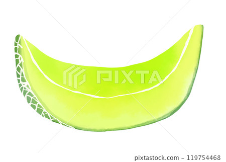 切黃綠瓜圖 119754468
