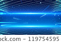 Abstract future digital technology and wireframe deep space in dark blue background 119754595