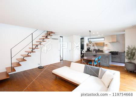 Newly built home, young Japanese couple, simple life 119754668