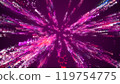Star particles tunnel glitter lights abstract background 119754775