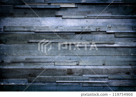 Blue wood texture with natural patterns 119754908