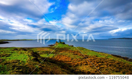 St John s Point in Donegal at the west coast of Ireland - a breathtaking coastal view showcasing a St John s Point in Donegal at the west coast of Ireland - a breathtaking coastal view showcasing a 119755048