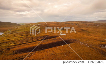 Glengesh Pass in Donegal Ireland the typical Irish landscape in County Donegal 119755076