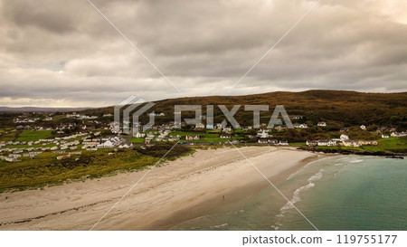 Beautiful Ireland - Flying over the village of Portnoo and Narin Beach in Donegal Beautiful Ireland - Flying over the village of Portnoo and Narin Beach in Donegal 119755177