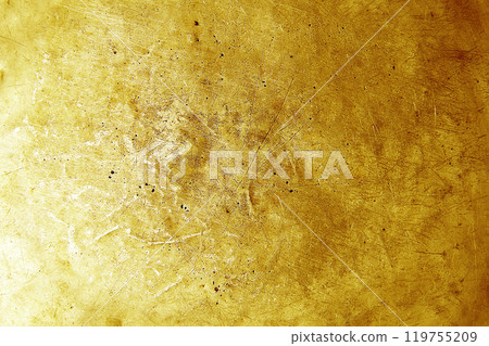 Gold grunge metal texture background 119755209