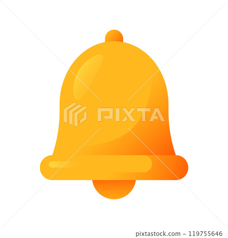 Bell icon. Gradient color. Bell icon. Gradient color. 119755646