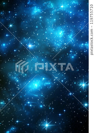 shining stars on blue background abstract glitter pattern 119755710