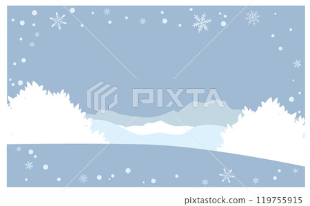 冬季可愛背景框素材 冬季可愛背景框素材 119755915