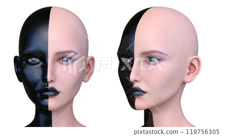 Close-up of a woman's face Close-up of a woman's face 119756305