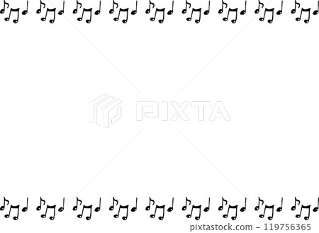 Musical note melody frame Musical note melody frame 119756365