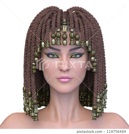 克莉奧佩特拉化妝的女人 克莉奧佩特拉化妝的女人 119756484