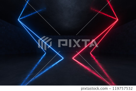 night, vibrant, reflection 119757532