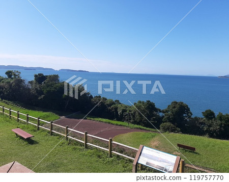 <Nagasaki Prefecture> Tourist spot Nagasaki Prefecture Sasebo Westernmost point Westernmost point 119757770