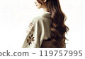 Kimono woman long hair 119757995