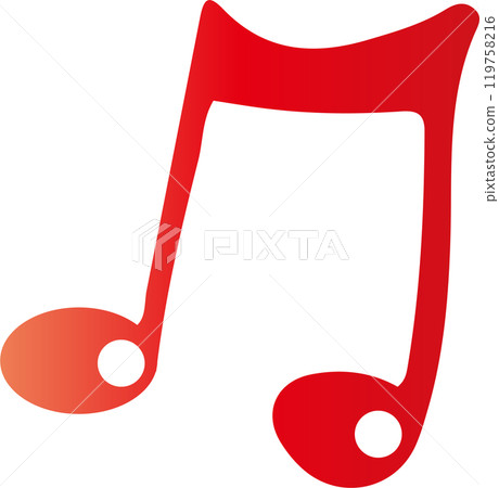 Eighth note melody icon 119758216
