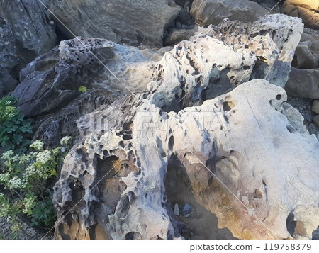 岩石岩石石頭侵蝕侵蝕洞 119758379