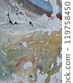 Colorful cracked wall texture 119758450