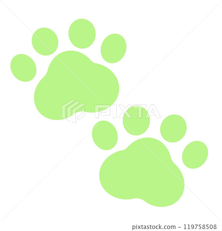 2 simple animal footprints 119758508