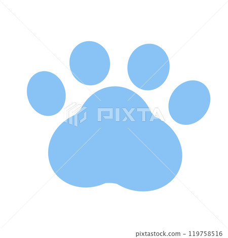 Simple animal footprint material 119758516