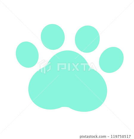 簡單的動物足跡素材 119758517