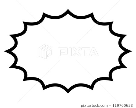 美國漫畫風格多刺、驚訝的喜劇演講泡沫 美國漫畫風格多刺、驚訝的喜劇演講泡沫 119760638