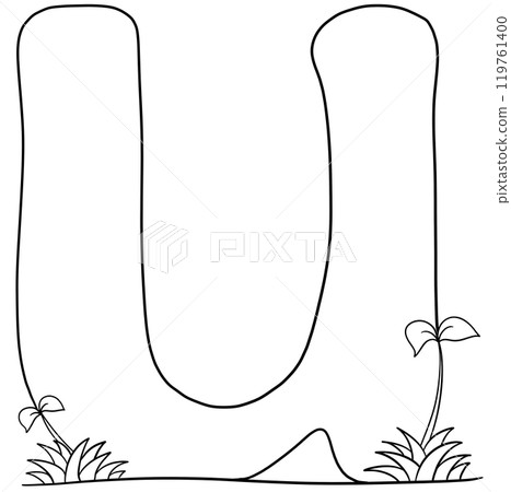 Coloring alphabet small tree theme u 119761400