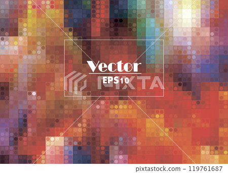 colorful abstract digital pixel vector image 119761687