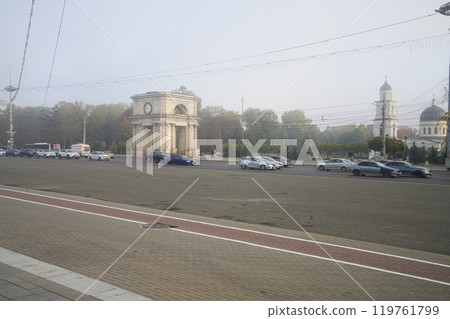 The Triumphal Arch in Chisinau, Moldova. The Triumphal Arch in Chisinau, Moldova. 119761799