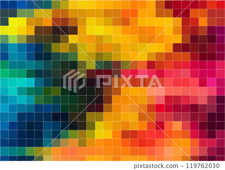 A colorful background with squares of different colors A colorful background with squares of different colors 119762030
