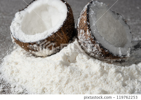 Coconut Flour is a gluten free alternative flour made from dried shredded coconut. Coconut Flour is a gluten free alternative flour made from dried shredded coconut. 119762253